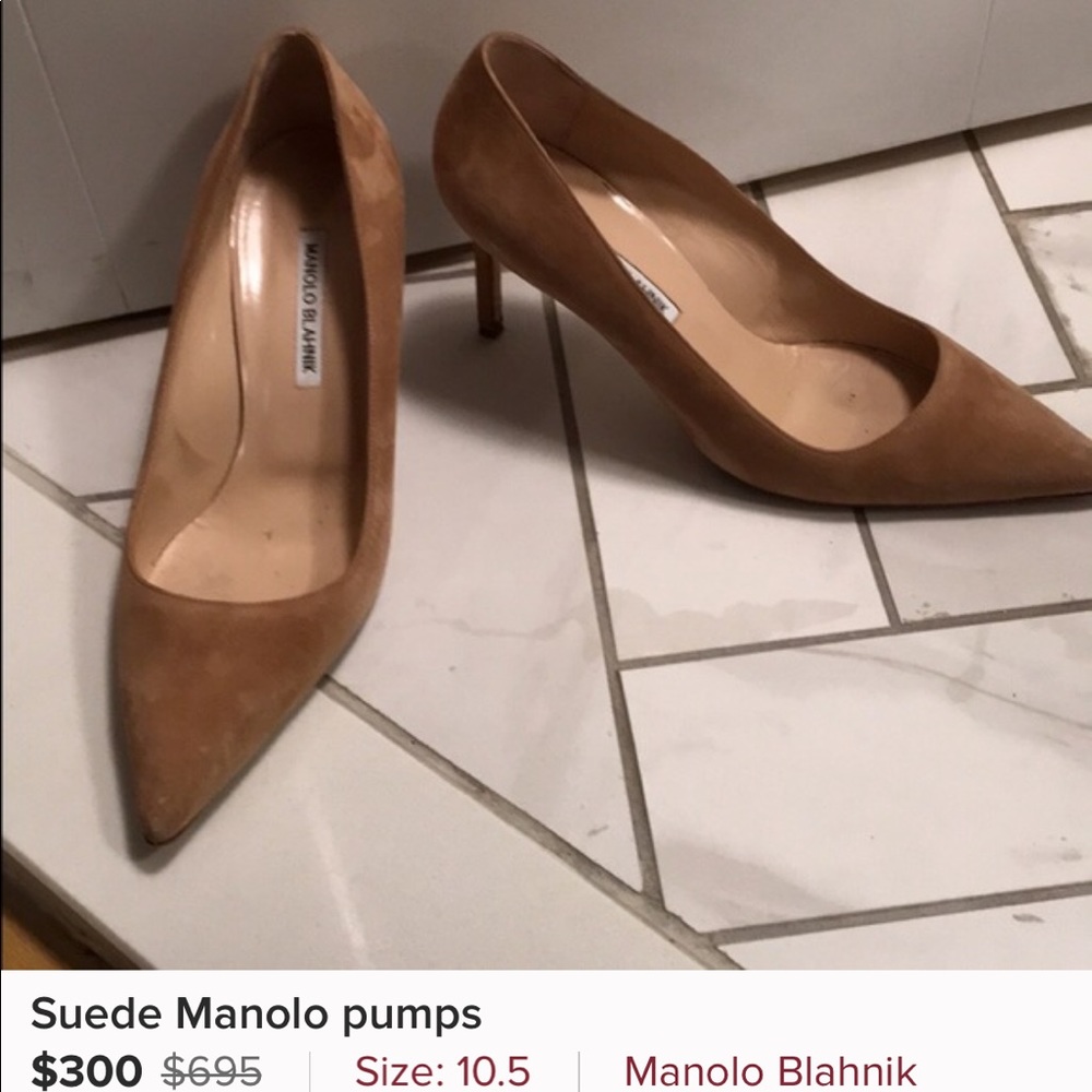 Manolo nude pumps